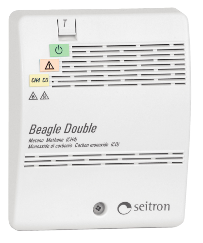 RGDCM0MP1 Beagle Double Seitron комбинированный стационарный сигнализатор на природный и угарный газ (CH4 и CO)